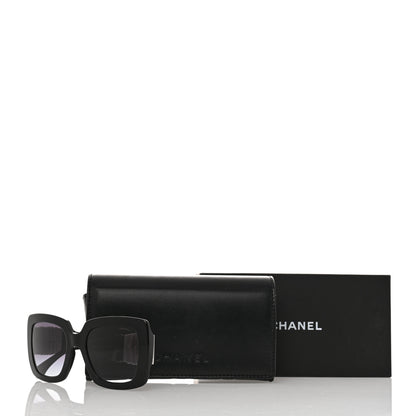 Chanel Acetate Calfskin Square Sunglasses 5474-Q-A Black White 8 of 8