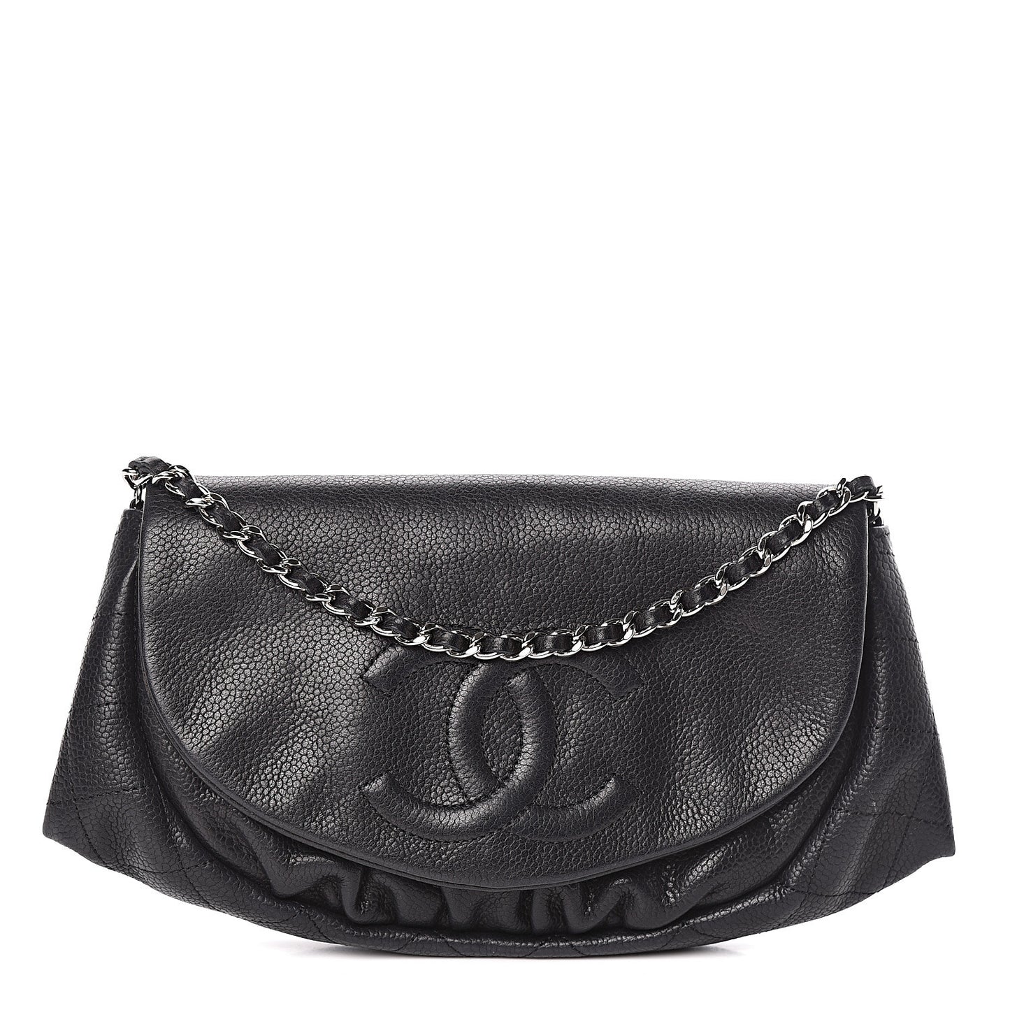 Caviar Half Moon Wallet On Chain WOC Black