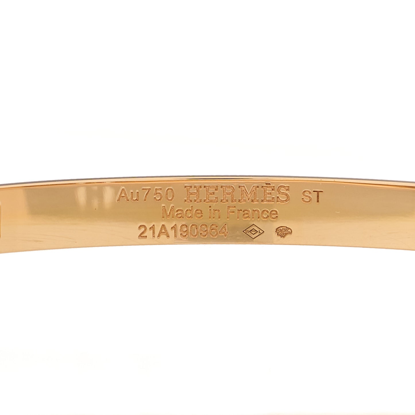18K Rose Gold Diamond PM H D'Ancre Bracelet ST