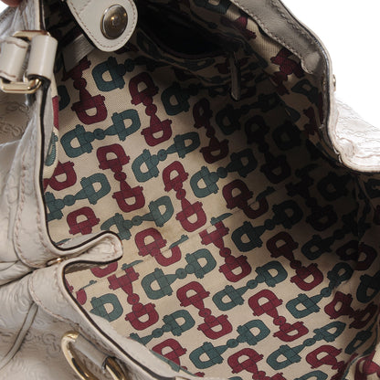 Gucci Guccissima Medium Sukey Tote Mystic White 7 of 9