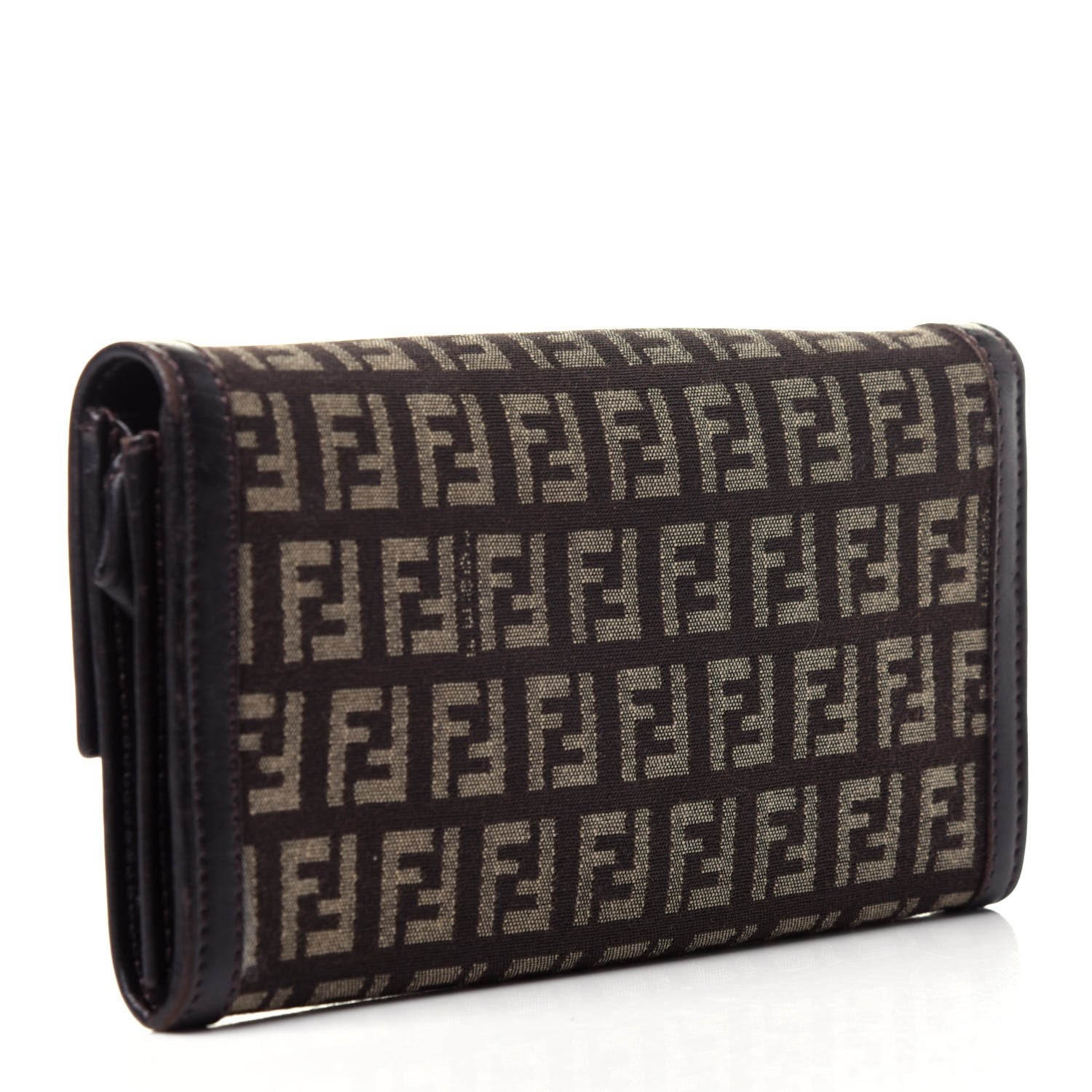 Fendi Zucchino Forever Continental Wallet Brown 3 of 12