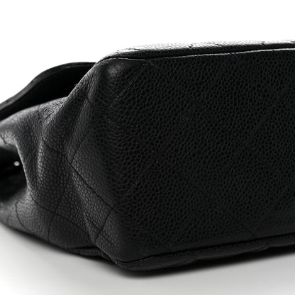 Chanel Caviar Quilted Jumbo Single Flap Black 8 of 14
