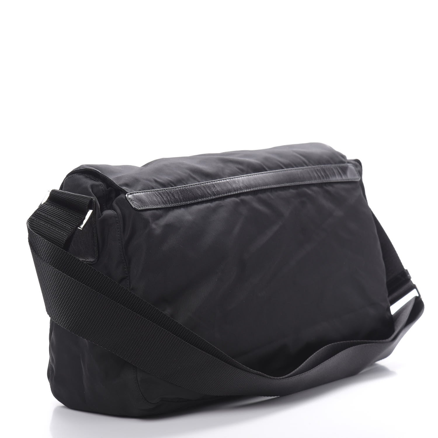 Prada Nylon Vela Messenger Bag Black 2 of 9