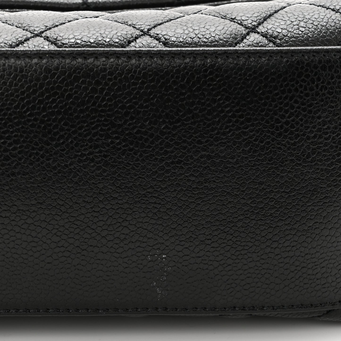 Caviar Quilted Small Coco Handle Flap So Black