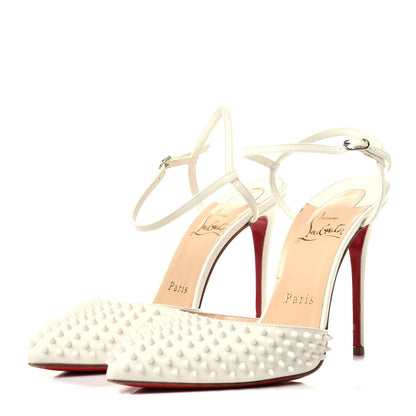 Christian Louboutin Kid Baila Spike 100 Pumps 36 White 3 of 12