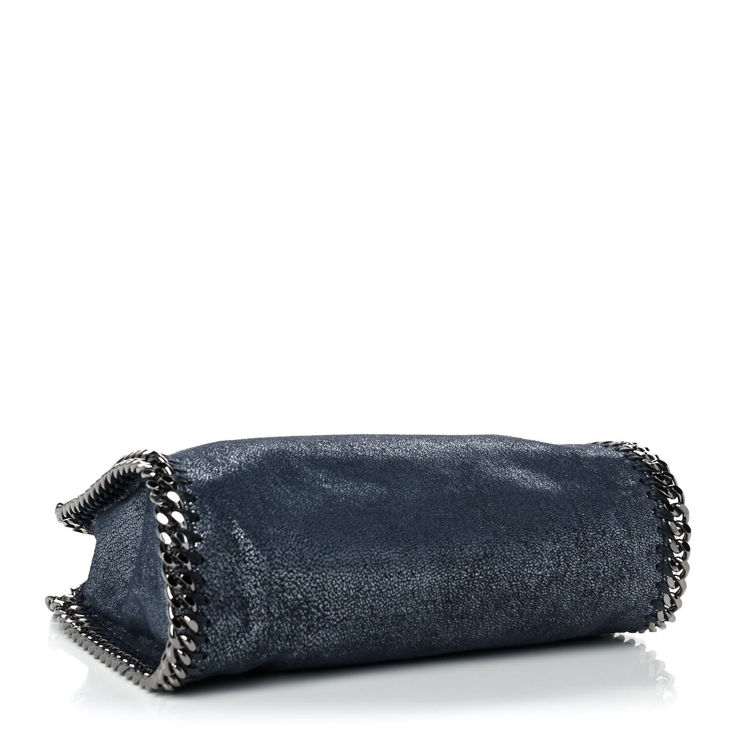 Stella McCartney Chamois Shiny Dotted Mini Falabella Crossbody Navy 4 of 10