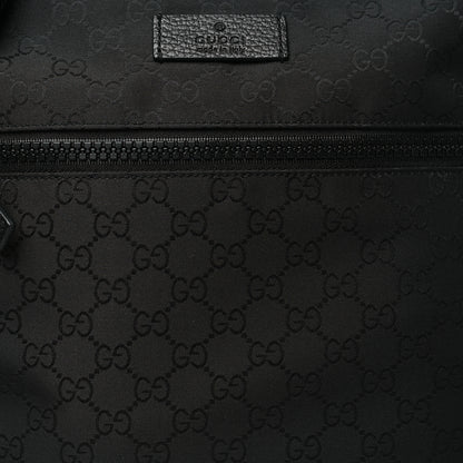 Gucci Nylon Monogram Medium Flat Messenger Bag Black 8 of 10