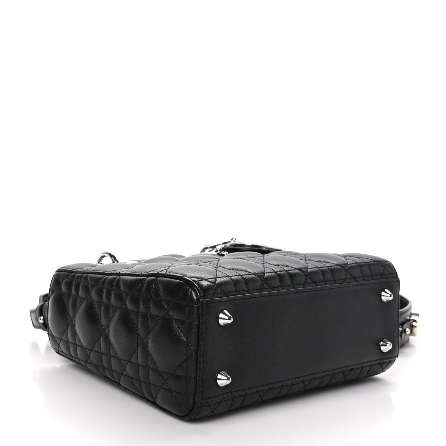 Christian Dior Lambskin Cannage Small My ABCDior Lady Dior Black 3 of 10
