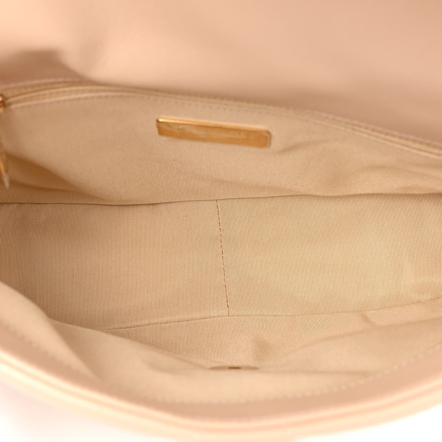 Chanel Lambskin Quilted Medium Chanel 19 Flap Beige 5 of 11