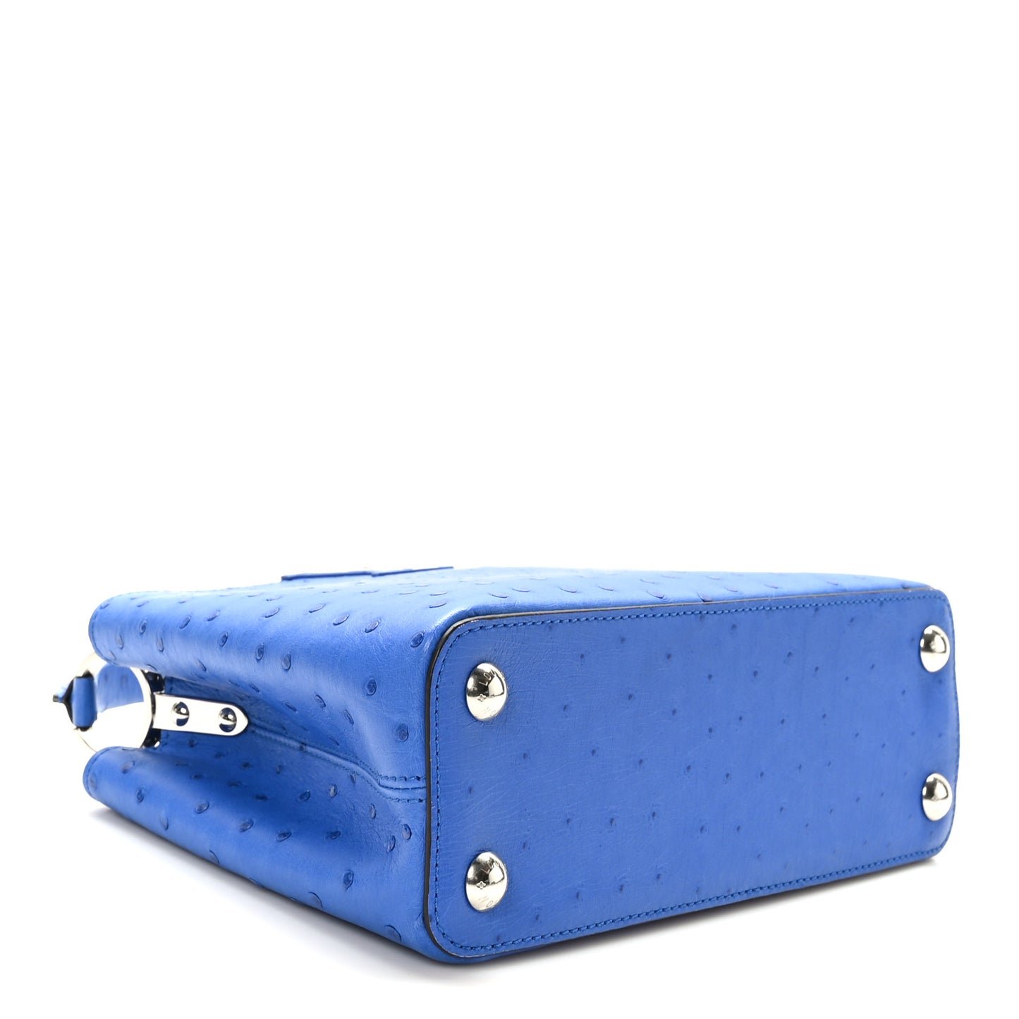Ostrich Capucines BB Saphir