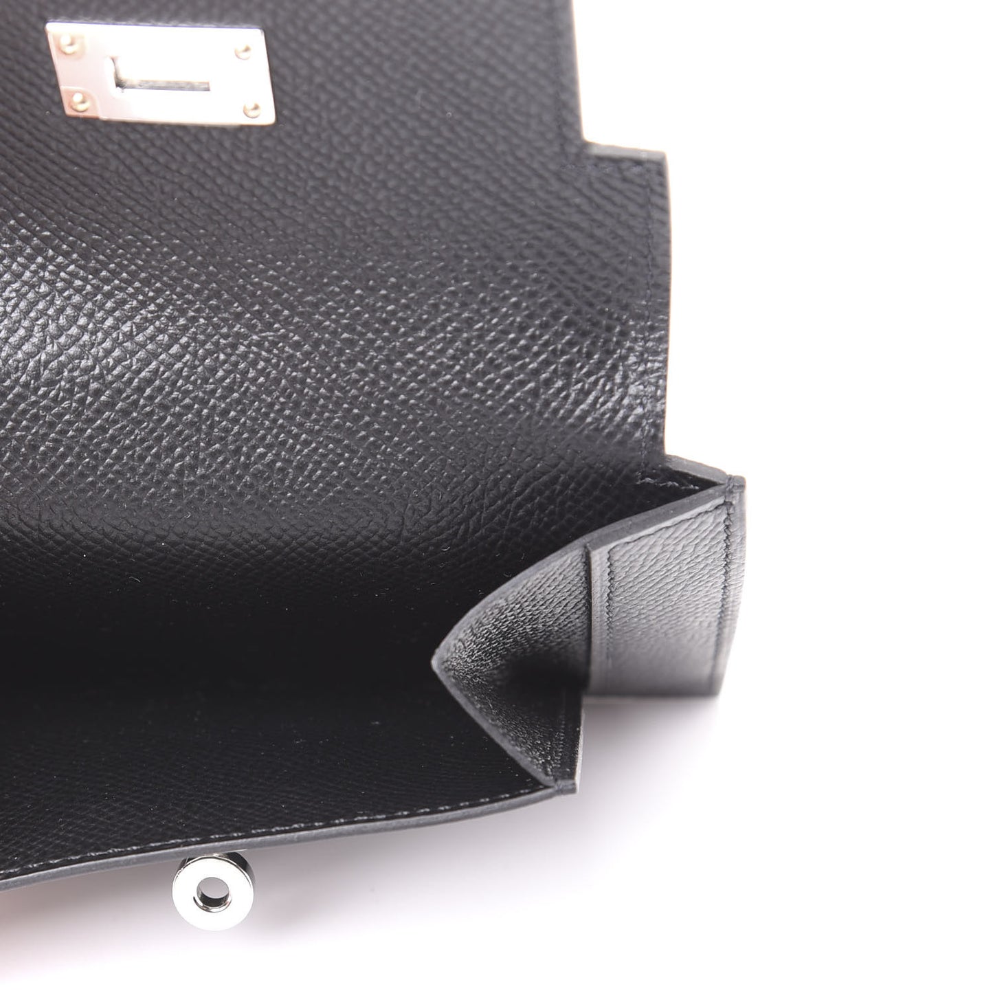 Epsom Kelly Pocket Compact Wallet Black