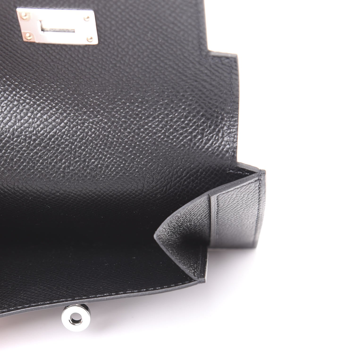 Hermes Epsom Kelly Pocket Compact Wallet Black 4 of 8