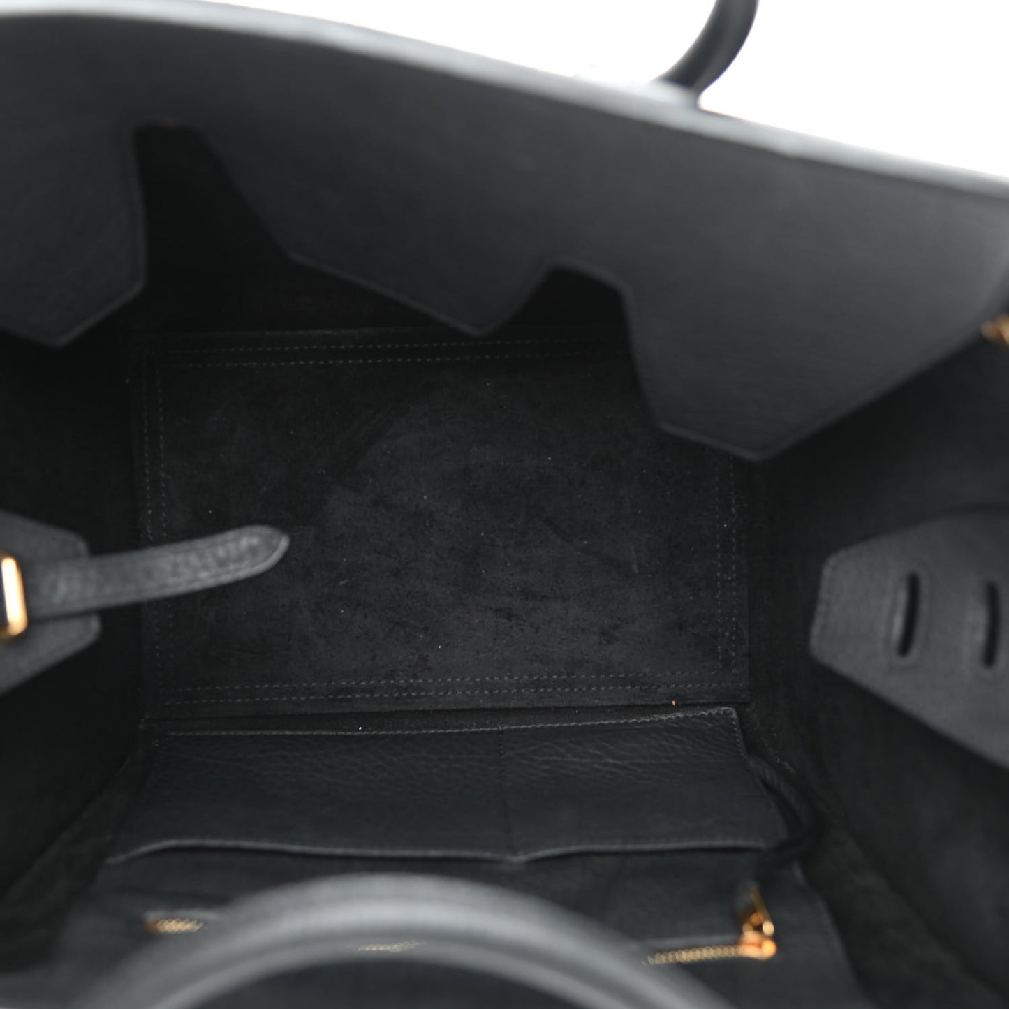 Crisped Calfskin Mini Tie Knot Tote Black