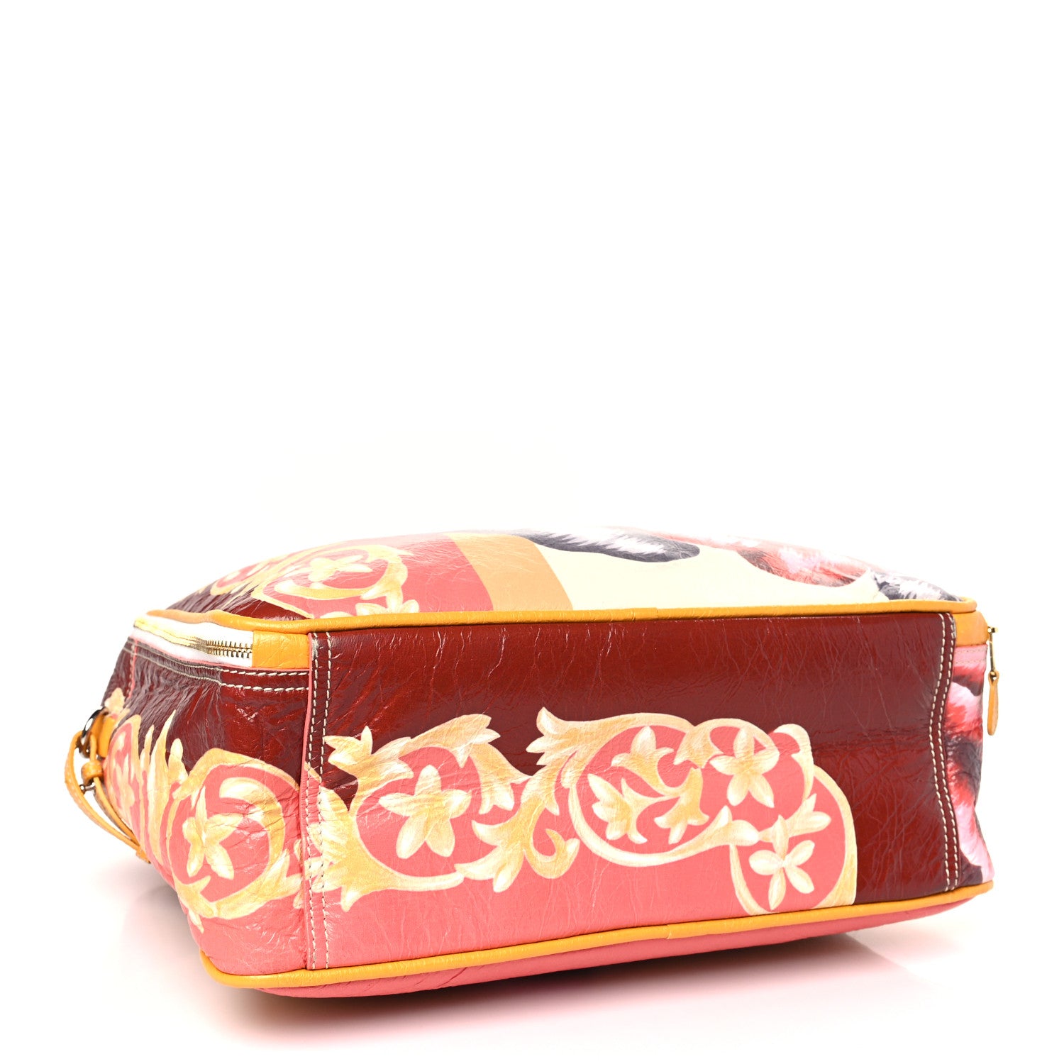 Balenciaga Agneau Floral Print Medium Blanket Square Tote Multicolor 4 of 9