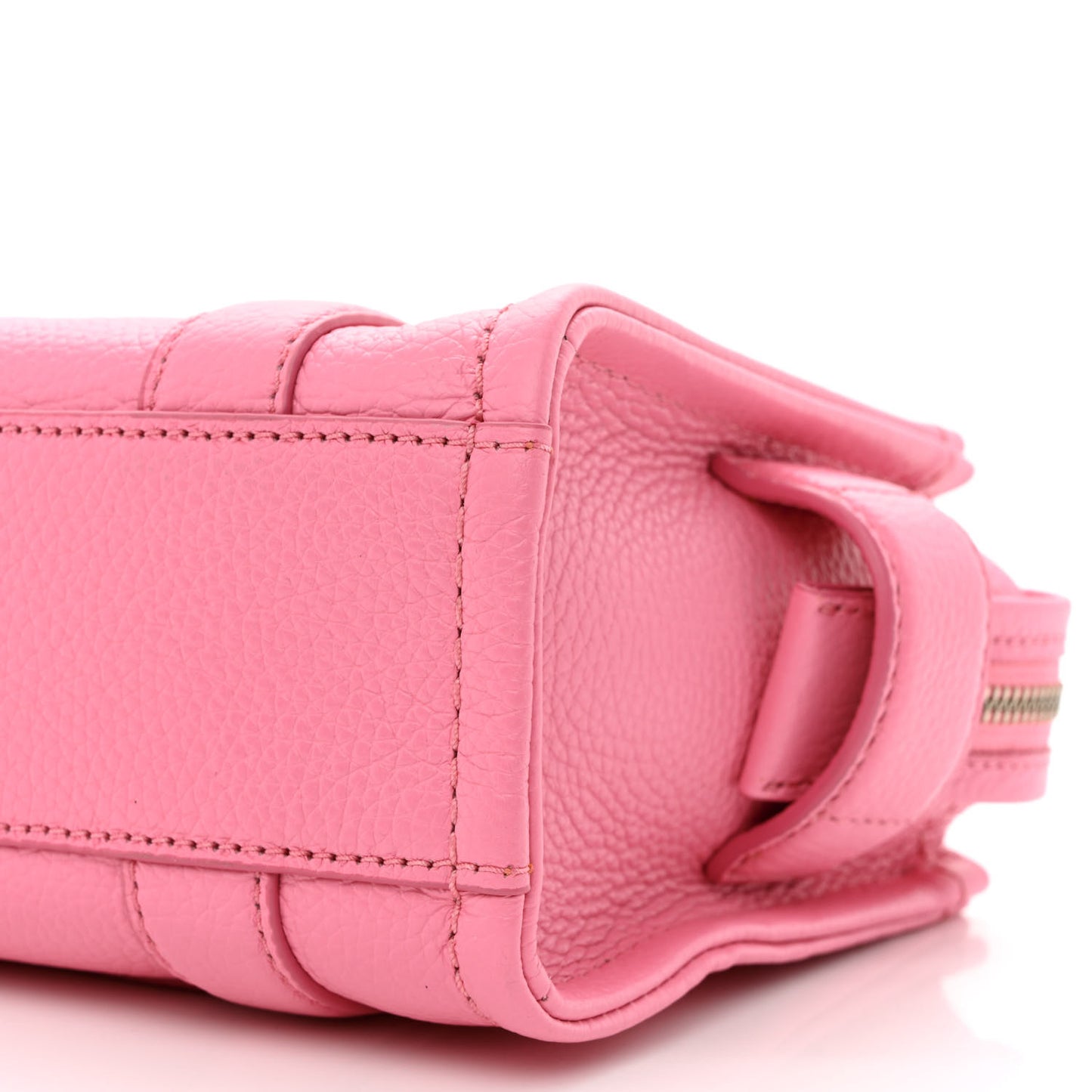 Grained Calfskin Micro The Tote Bag Pink
