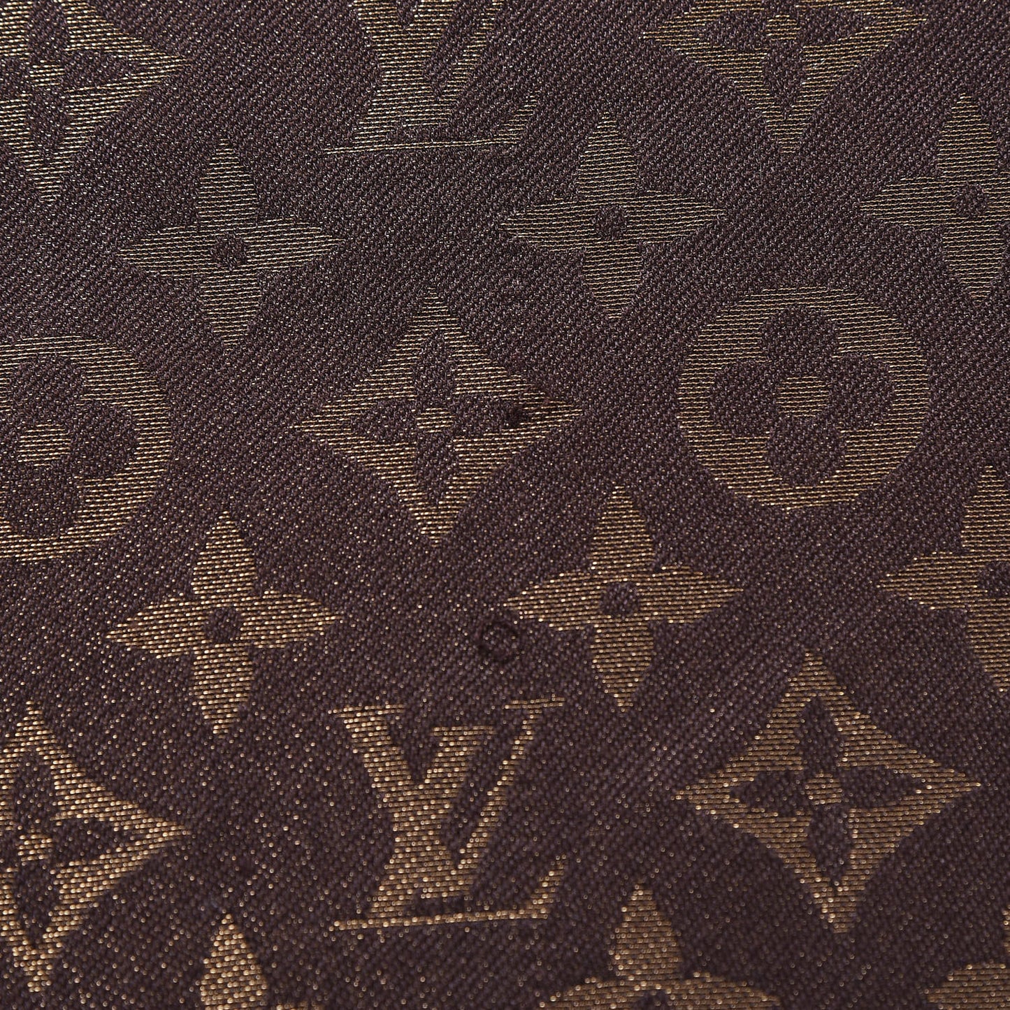 Silk Lurex Wool Monogram Shine Shawl Brown