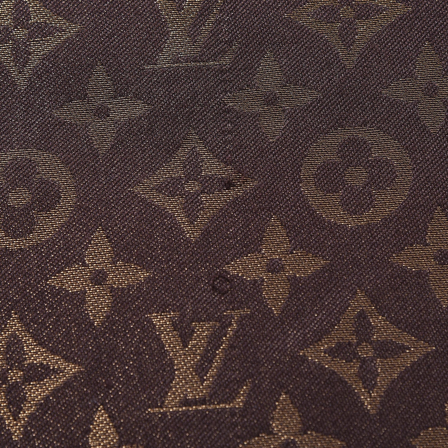 Louis Vuitton Silk Lurex Wool Monogram Shine Shawl Brown 12 of 16