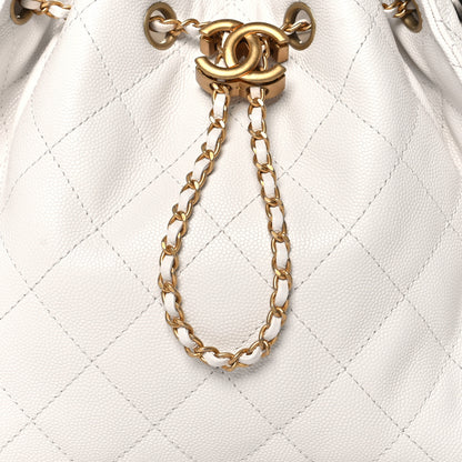 Chanel Caviar Quilted Small Chanel 25 Handbag White 8 of 11