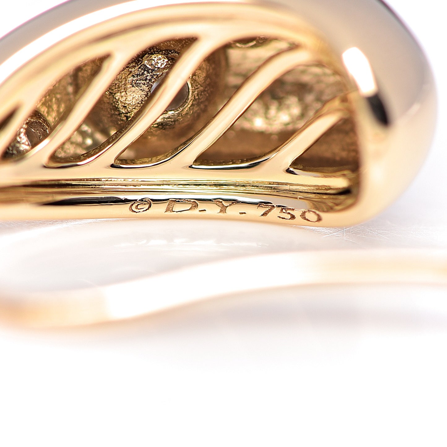 18K Yellow Gold Diamond Pure Form Pod Earrings