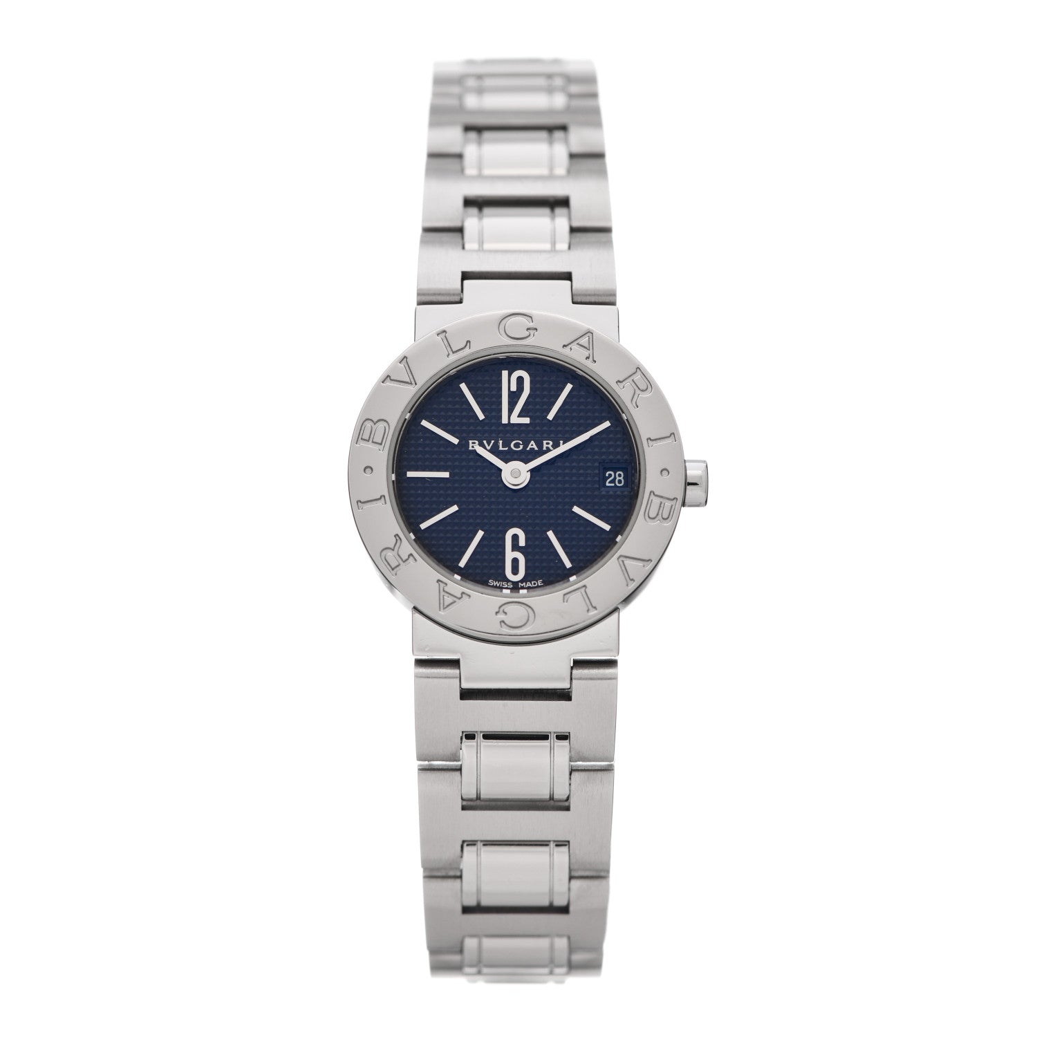 Bulgari Stainless Steel 23mm Quartz Watch Blue 1 of 5