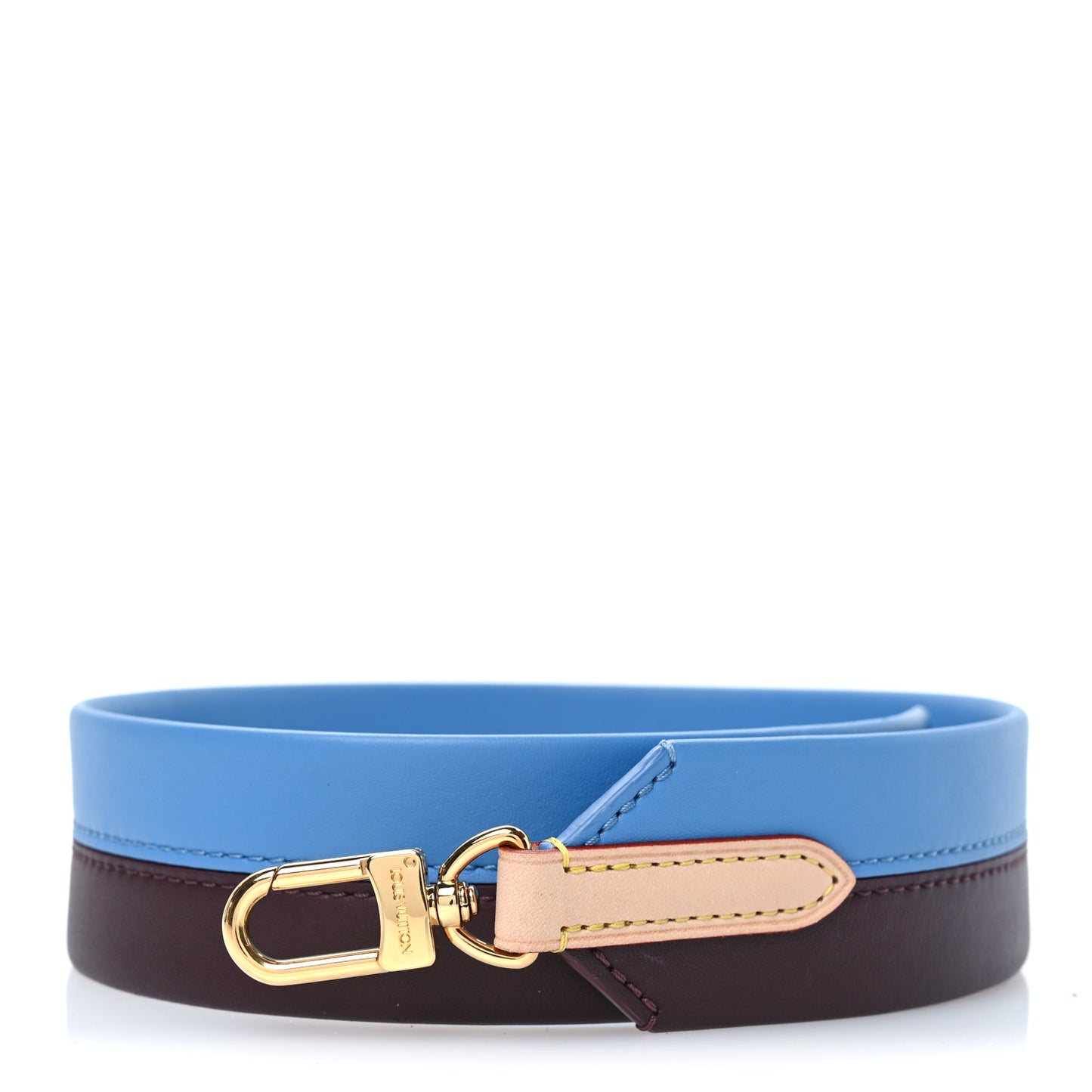Calfskin Cluny MM Shoulder Strap Blue Glacial