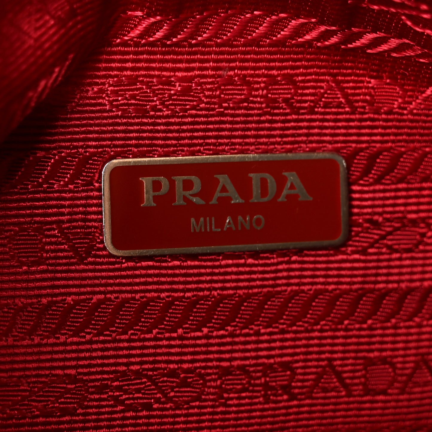 Tessuto Nylon Mini Re-Edition 2000 Bag Rosso