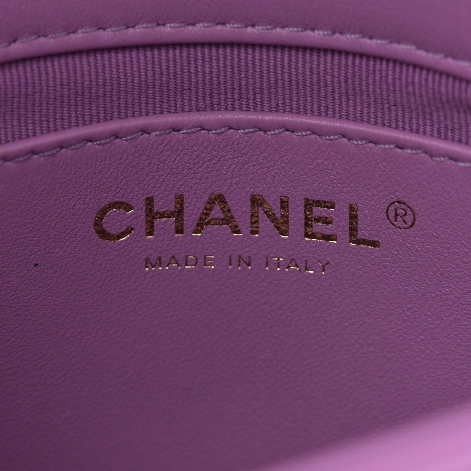 Chanel Lambskin Quilted Mini Funky Town Flap Purple 6 of 11