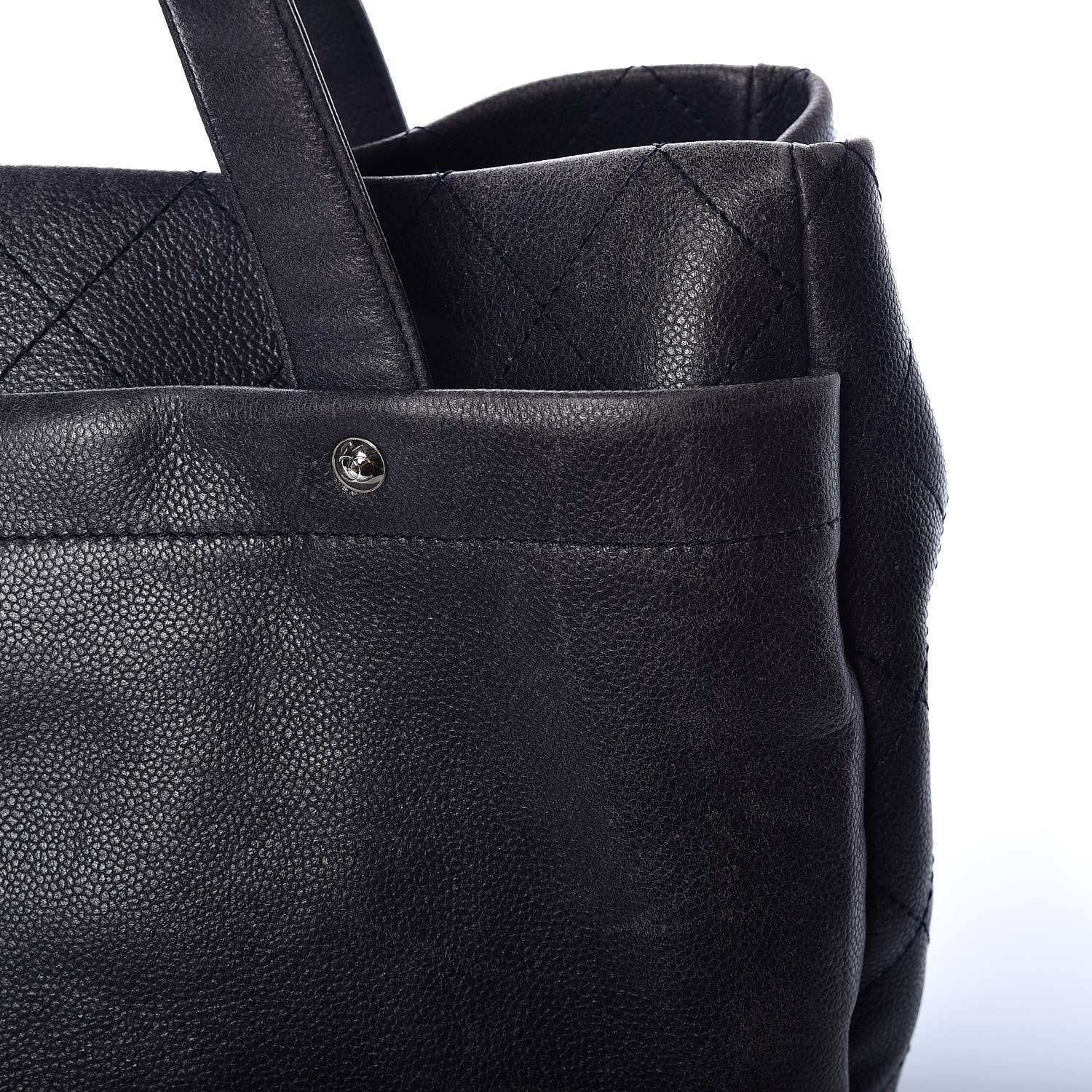 Chanel Caviar Executive Cerf Shopper Tote Navy 18 of 20