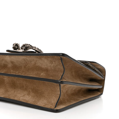 Gucci GG Supreme Monogram Medium Dionysus Shoulder Bag Taupe 10 of 11