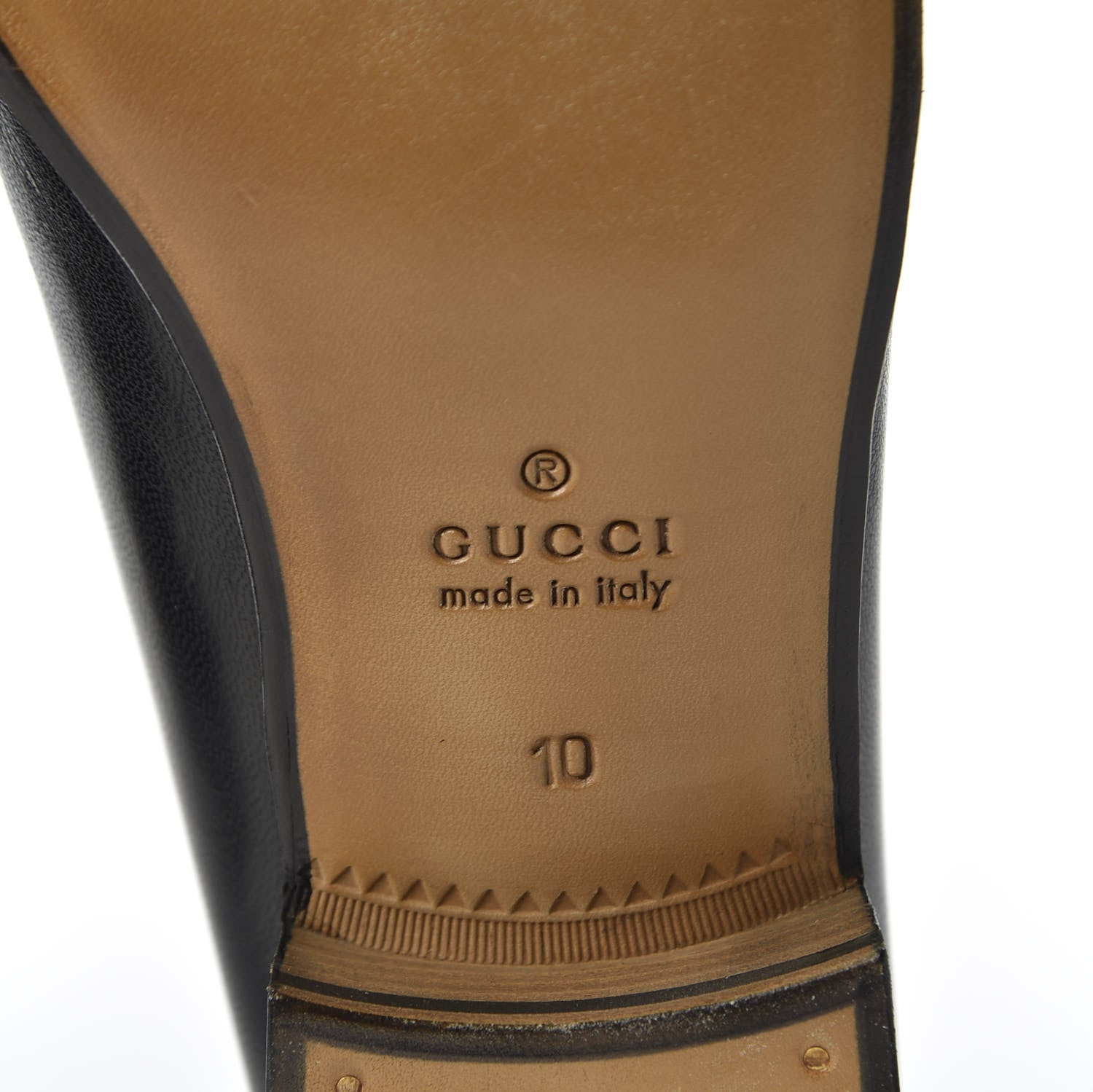 Gucci Goatskin Mens Horsebit Loafers 10 Black 8 of 11