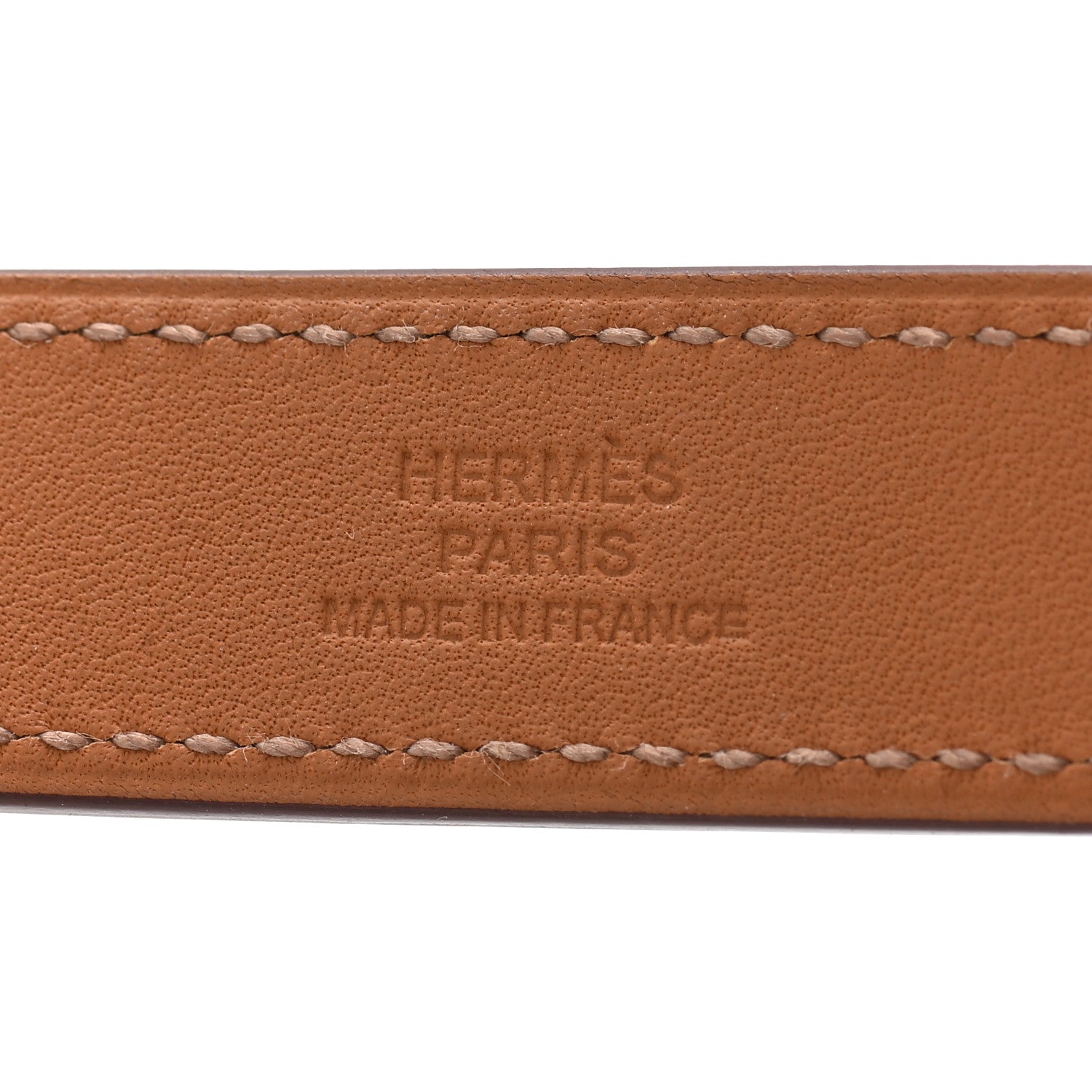 Hermes Barenia Curiosite Double Wrap Bracelet T2 Fauve 4 of 7