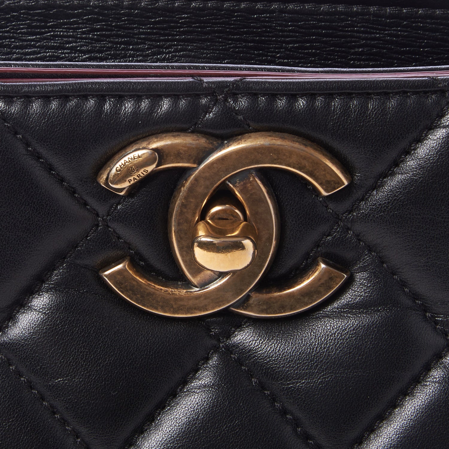 Chanel Calfskin Quilted Large Shopping Tote Black 13 of 18