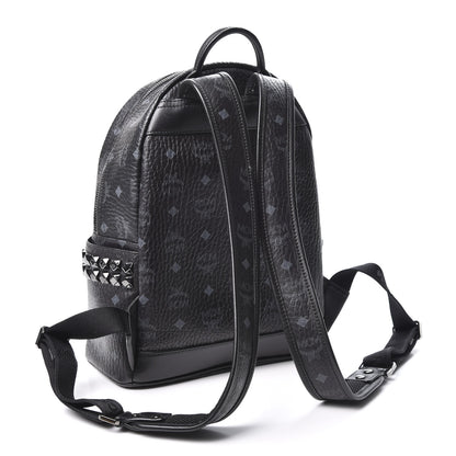 MCM Visetos Small Side Stud Stark Backpack Black 2 of 11