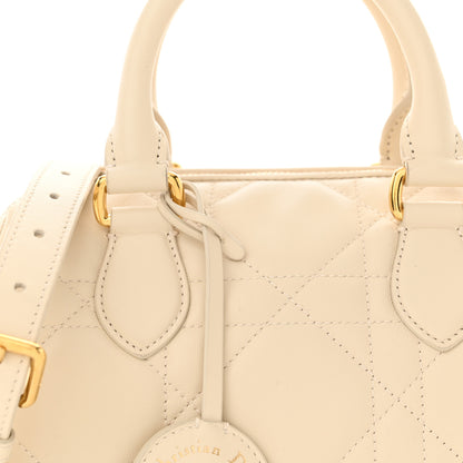 Christian Dior Calfskin Macrocannage Groove 20 Bag Dusty Ivory 8 of 13