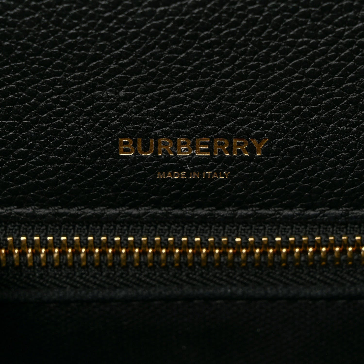 Burberry Grainy Calfskin Medium Title Bag Black 7 of 11