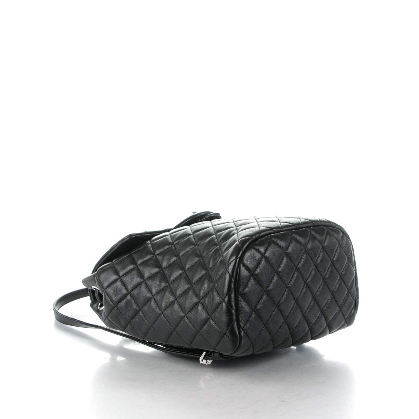 Lambskin Quilted Small Urban Spirit Backpack Black