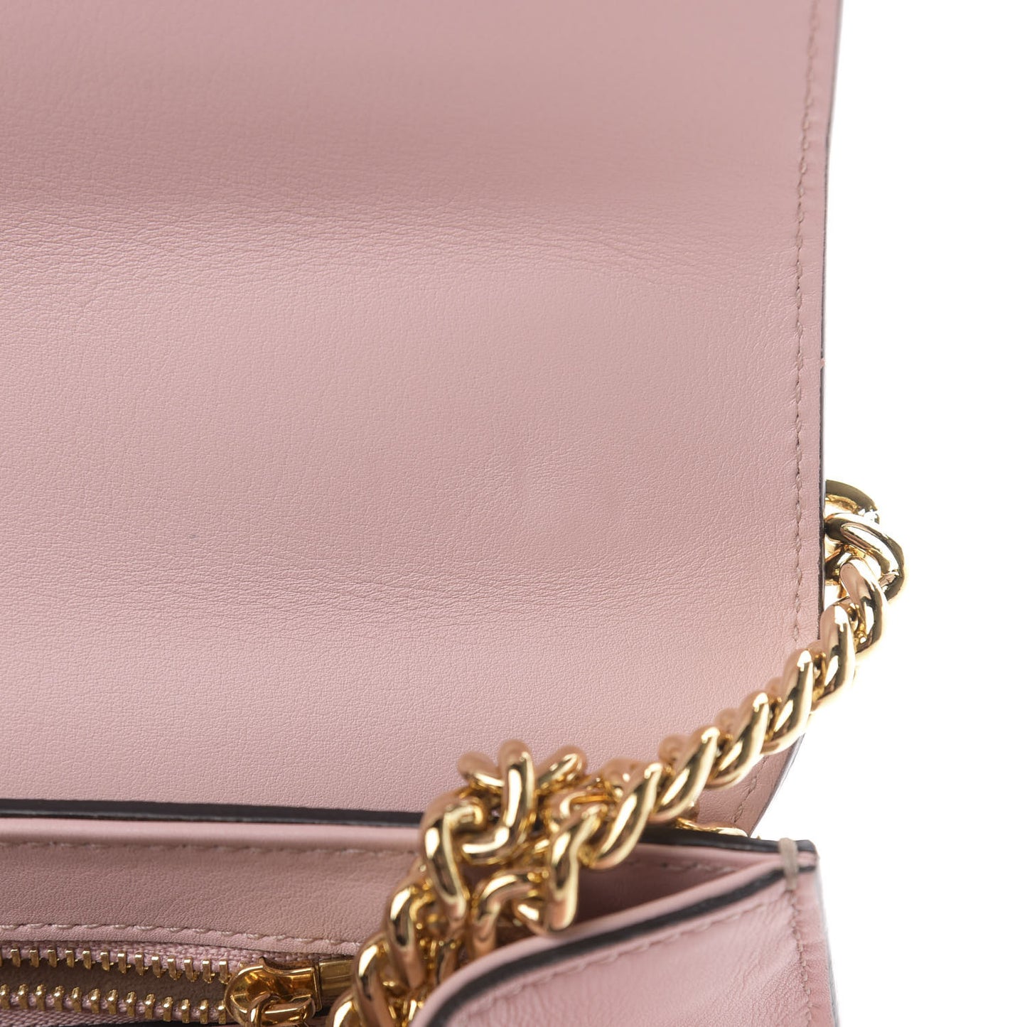 GG Supreme Monogram Calfskin Medium Padlock Shoulder Bag Beige Perfect Pink