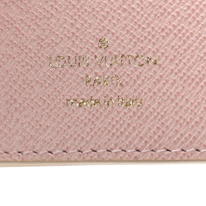 Louis Vuitton Damier Azur Victorine Wallet Rose Ballerine 6 of 9