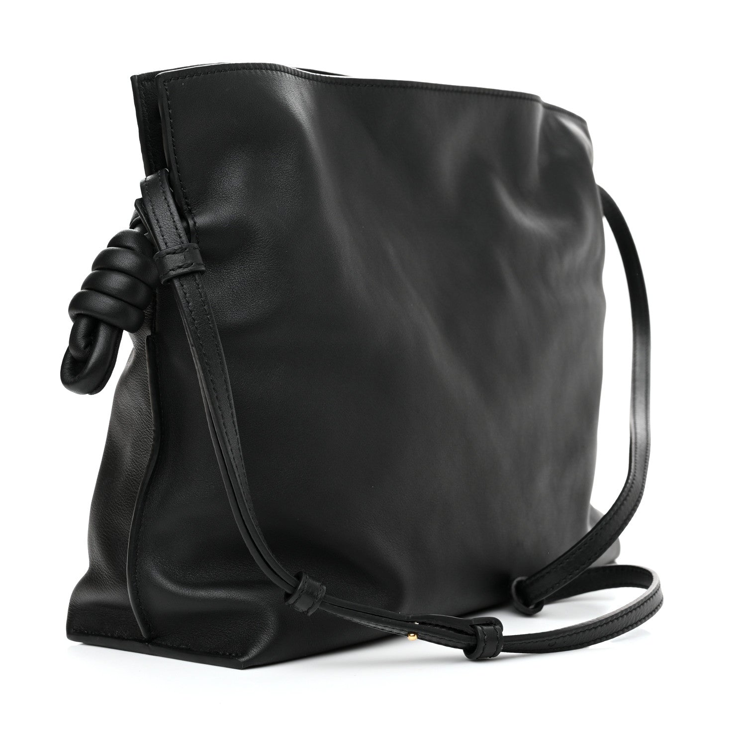 Loewe Calfskin Small Flamenco Knot Bag Black 3 of 14