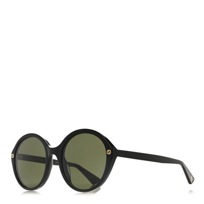 Gucci Acetate Round Sunglasses GG0023S Black 1 of 8