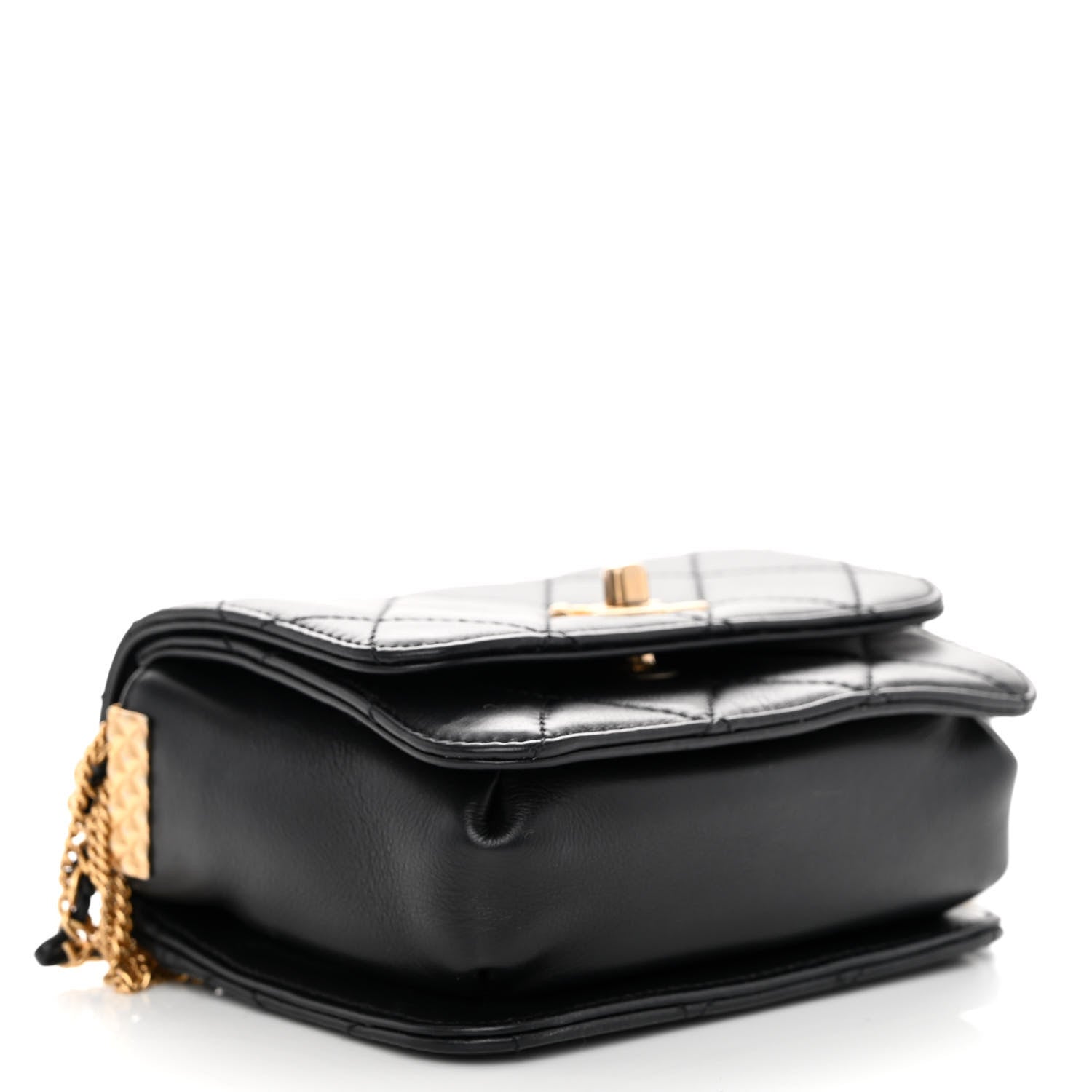 Chanel Lambskin Quilted Small Multiple Chain Flap Black 4 of 10