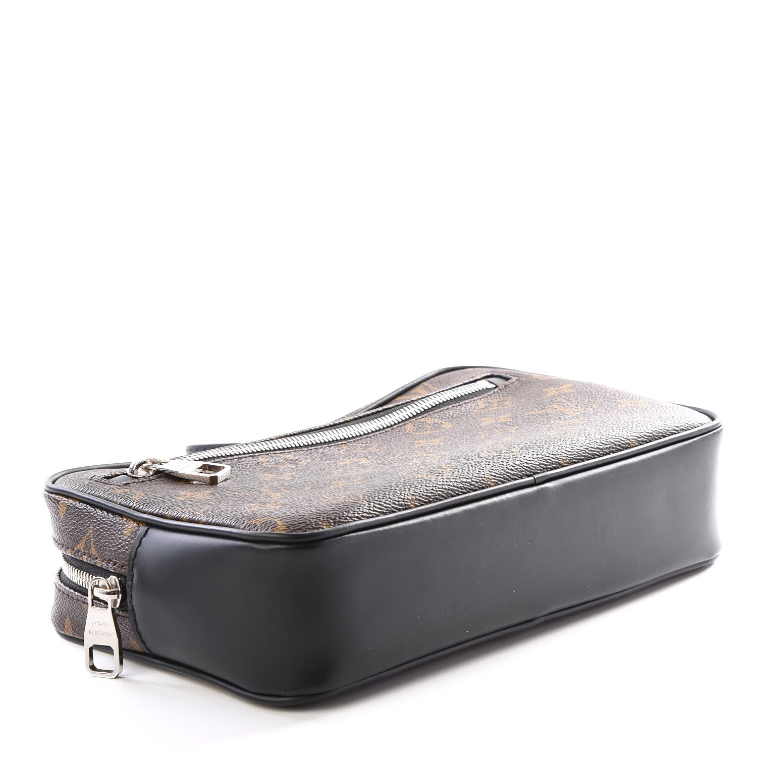 Louis Vuitton Monogram Macassar Kasai Clutch Black 3 of 12