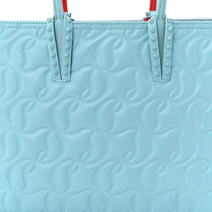 Christian Louboutin Nappa Embossed Small East West Cabata Tote Mineral 9 of 11