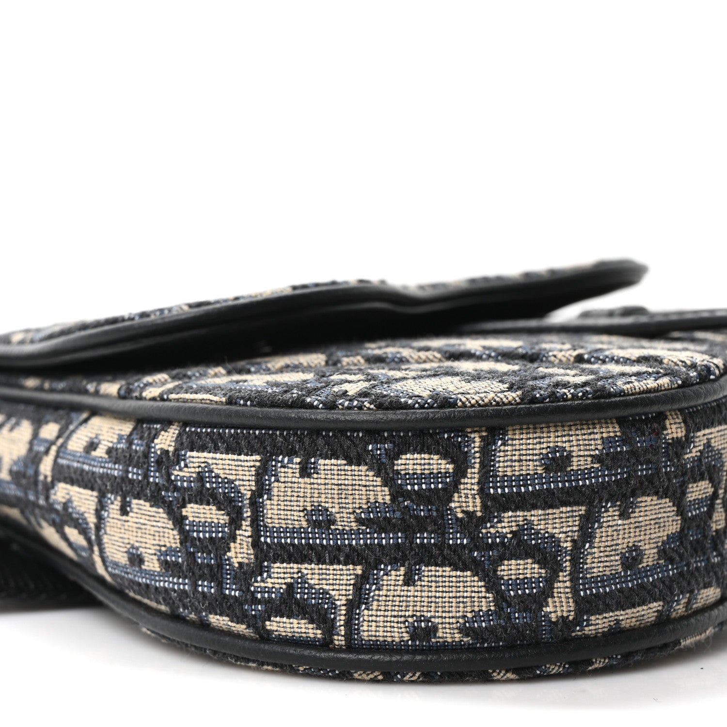 Christian Dior Oblique Mini Saddle Belt Bag Blue 9 of 10