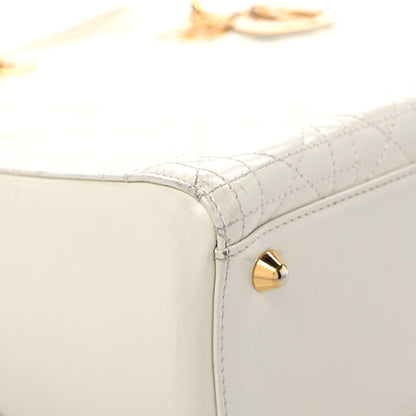 Christian Dior Lambskin Cannage Large Lady Dior White 7 of 15