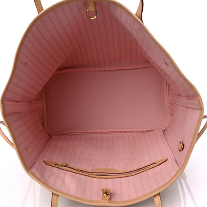 Louis Vuitton Damier Azur Neo Neverfull MM Rose Ballerine 6 of 9