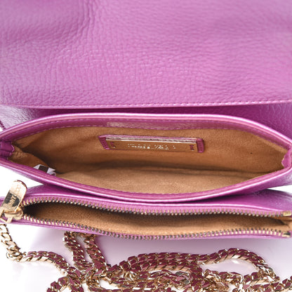 Jimmy Choo Metallic Calfskin Shadow Crossbody Orchid 5 of 7