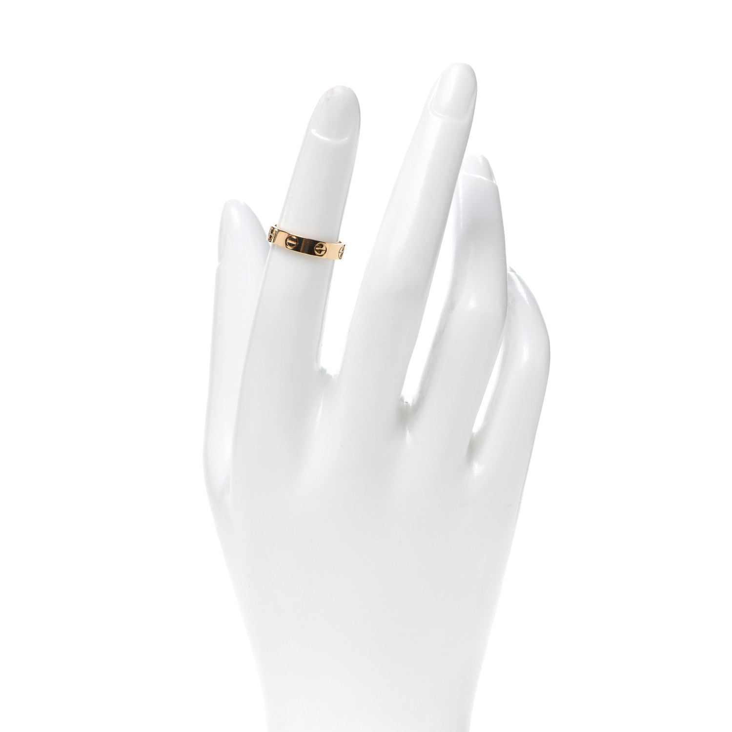 Cartier 18K Yellow Gold 3.5mm LOVE Wedding Band Ring 48 4.5 2 of 5