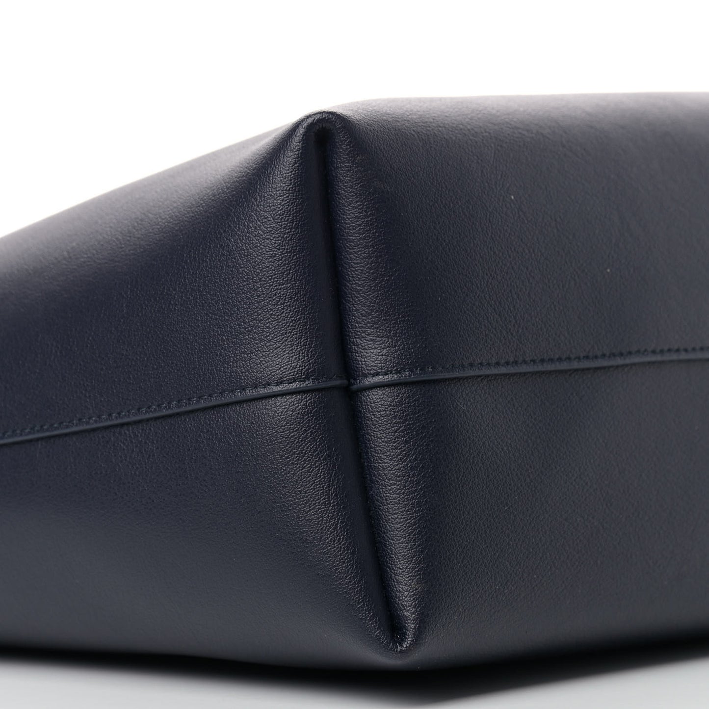 Calfskin Large Shopping Tote Deep Marine