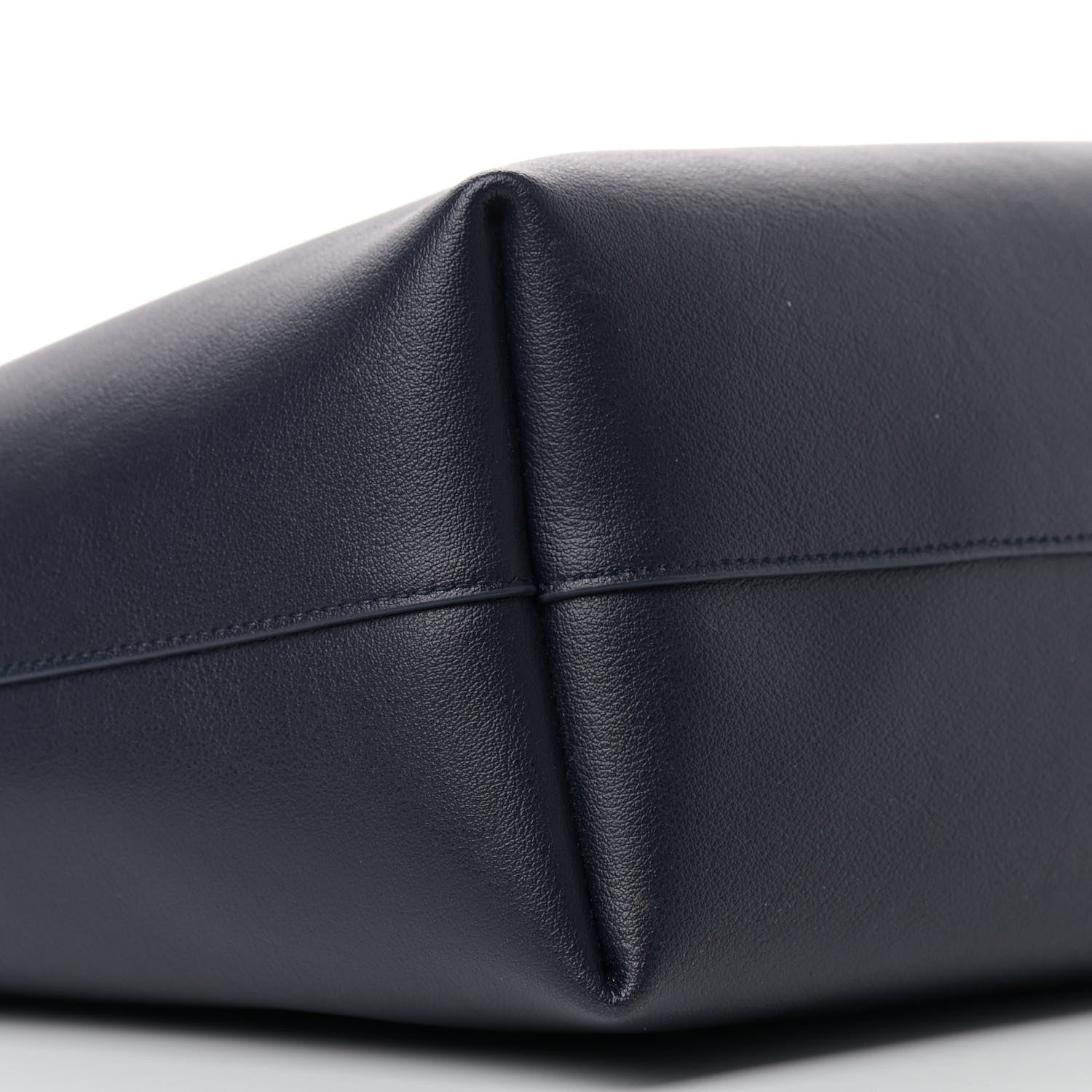 Saint Laurent Calfskin Large Shopping Tote Deep Marine 9 of 11